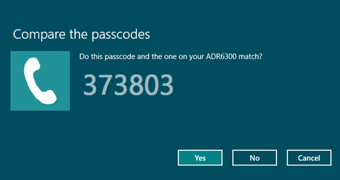 Windows Bluetooth Passcode